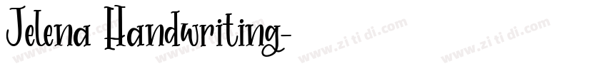 Jelena Handwriting字体转换
